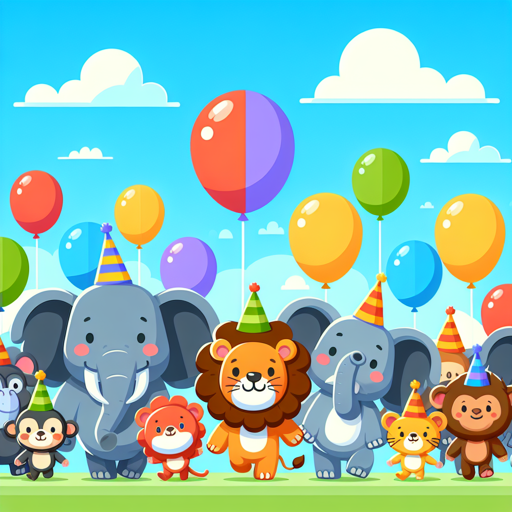 Lively Parade Of Animals Painting Number Kit