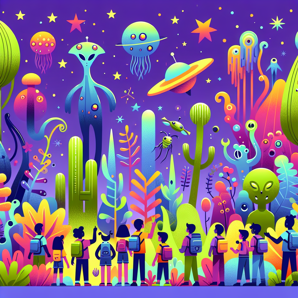 Alien Jungle Expedition Painting Number Kit