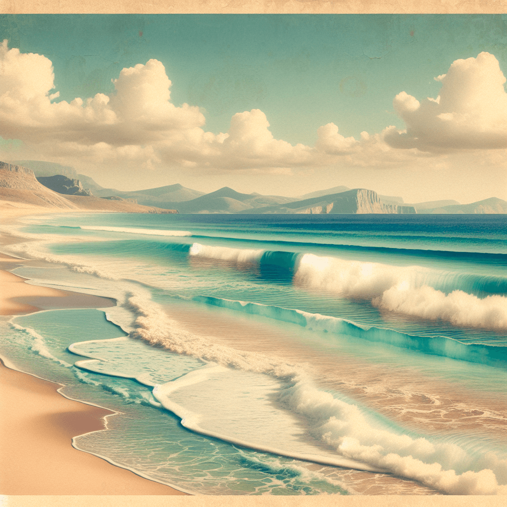 Vintage Coastal DIY Paint By Numbers