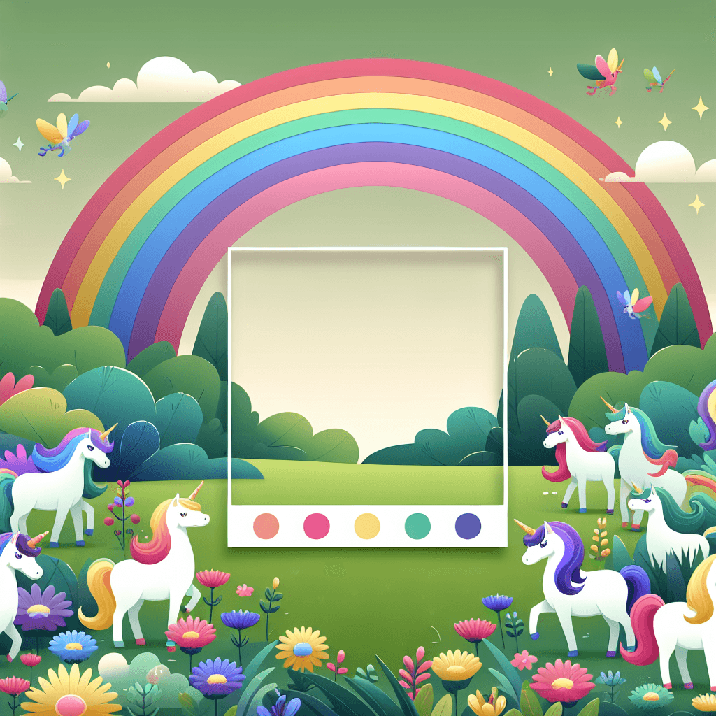 Magical Unicorns In A Mystical Meadow Paint By Numbers