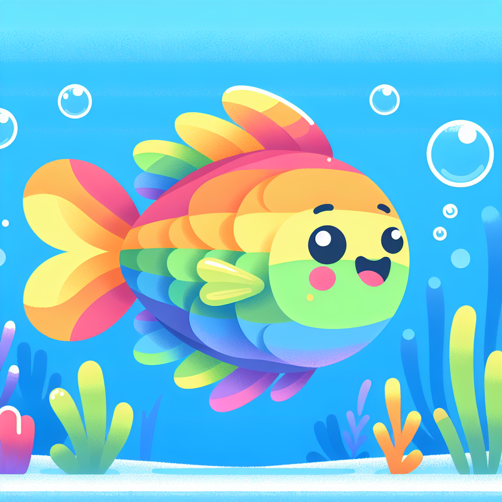 Joyful Rainbow Fish Paint By Numbers