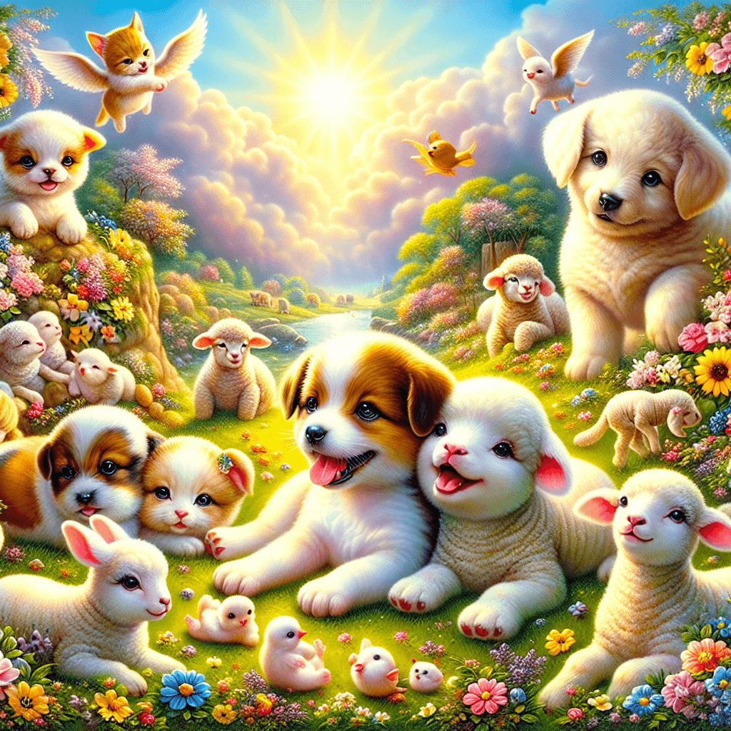 Cute Baby Animal Family Painting By Numbers Kit