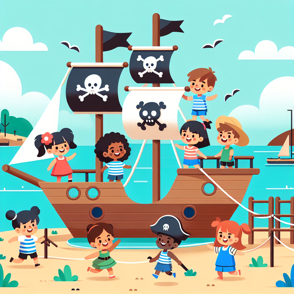 Pirate Ship Playground Numbered Painting Kits