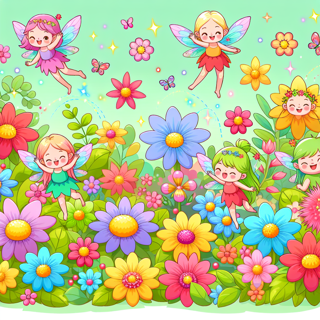 Magical Fairies Garden Number Painting
