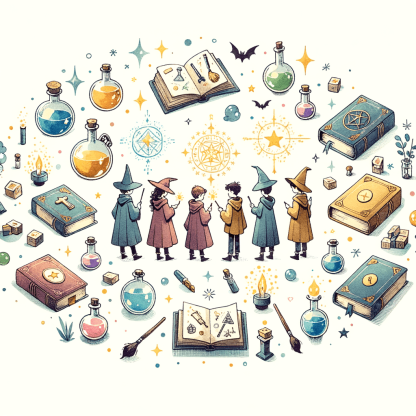 Mystical Wizard School Painting By Numbers Kit