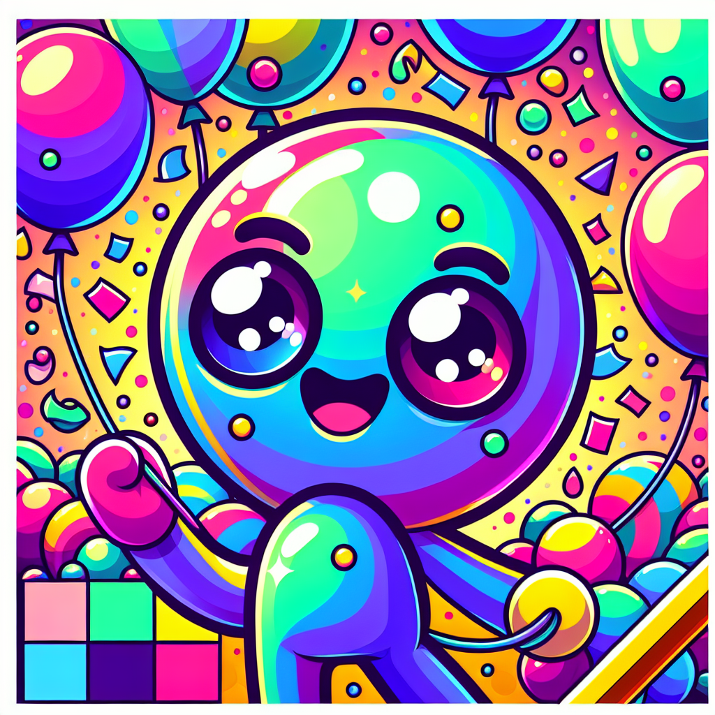 Gigantic Balloon Animal Painting Number Kit