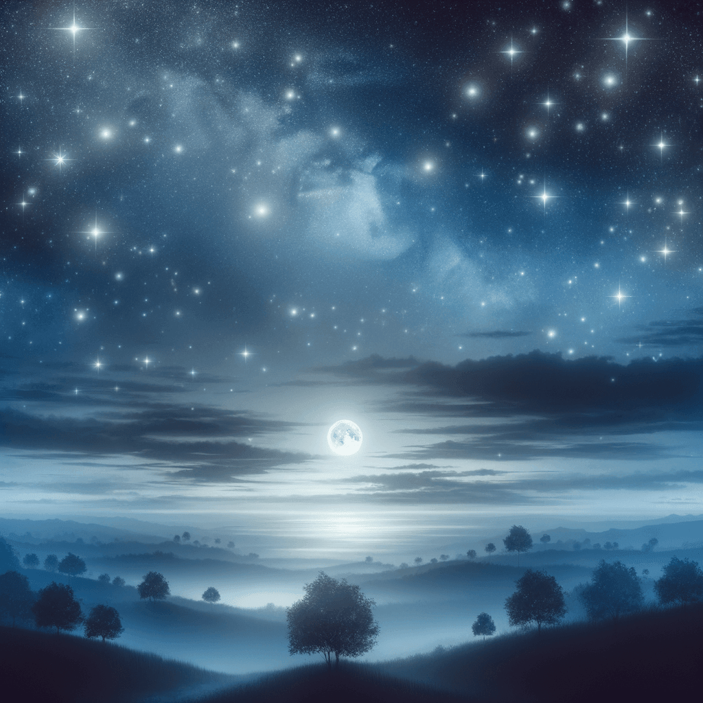 Moonlit Starry Sky Paint By Number