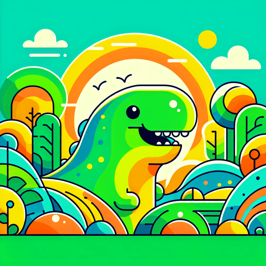 Lively Dinosaur Numbered Painting Kits