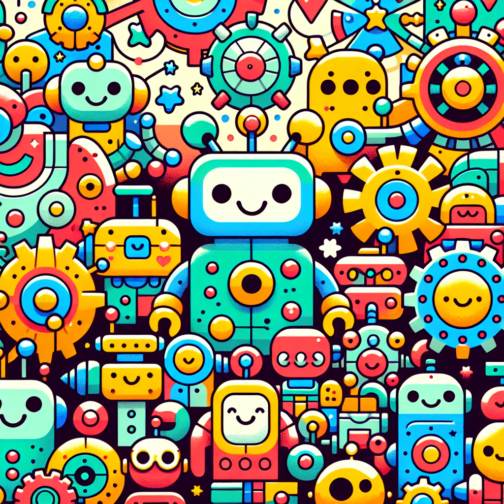 Fun With Friendly Robots Number Painting