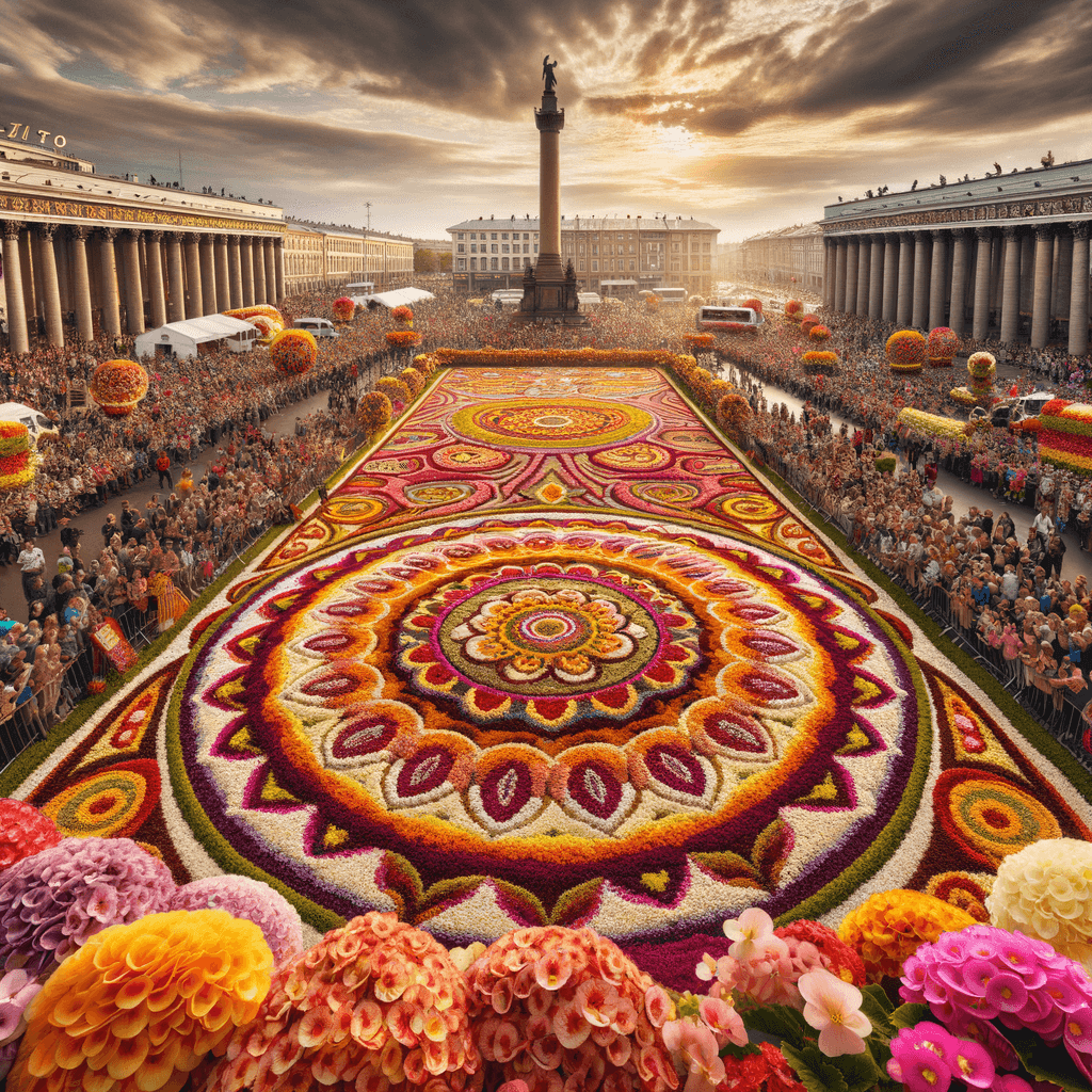 Flower Carpet - Brussels, Belgium Number Painting