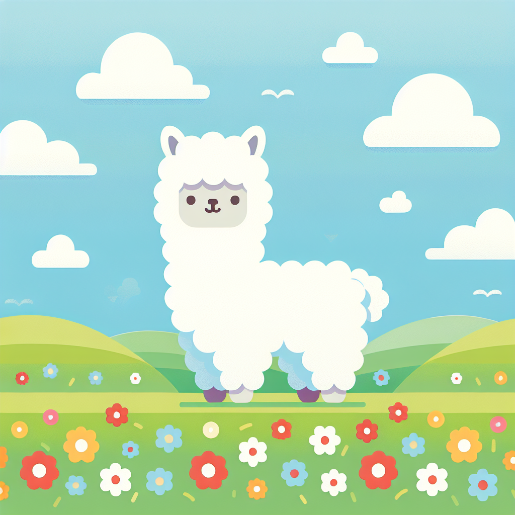 Adorable Alpaca Escape Paint By Numbers