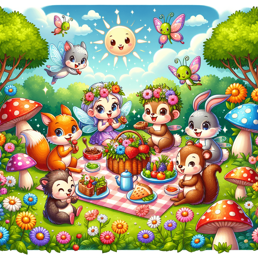 Charming Fairy Tale Picnic Paint By Numbers Kits