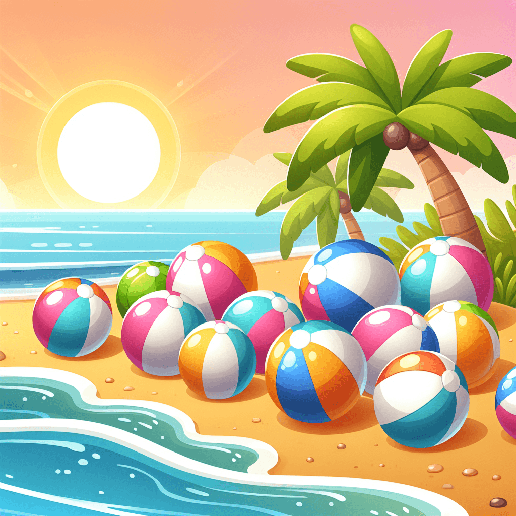 Bouncing Beach Balls Paint By Number