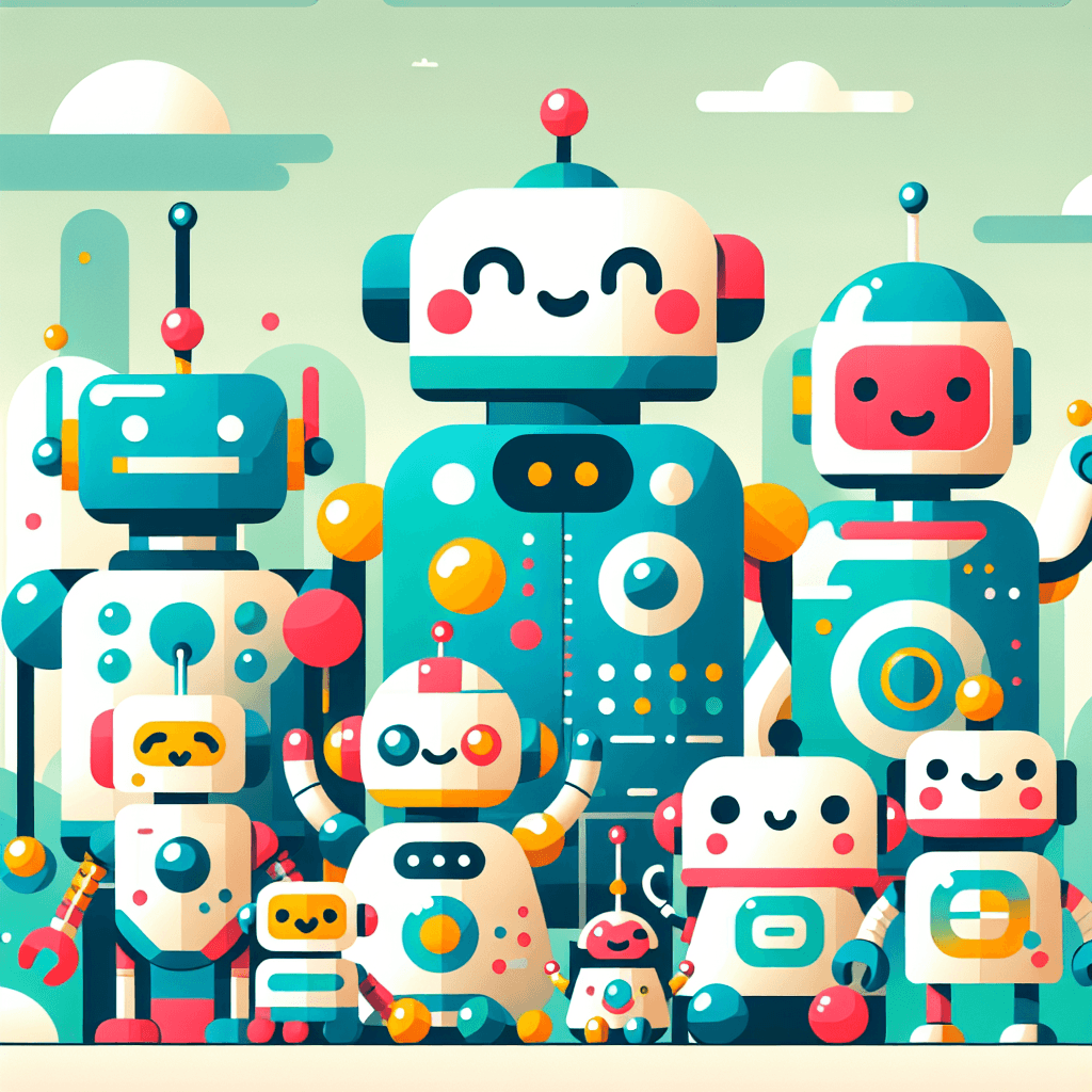 Silly Robot Playground Paint By Numbers