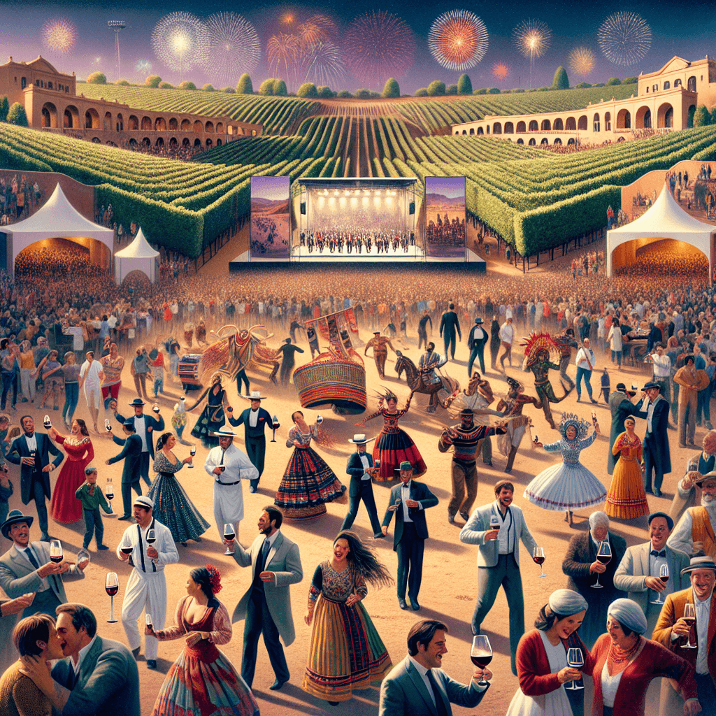 Grapes And Wine Festival - Argentina Numbered Painting Kits