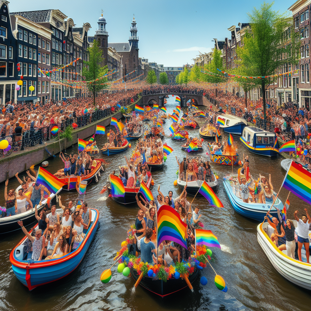 Gay Pride Parade - Netherlands Paint By Color