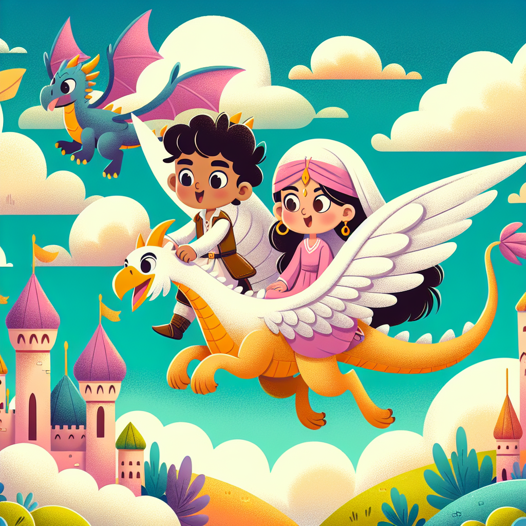 Fairytale Flight Number Painting