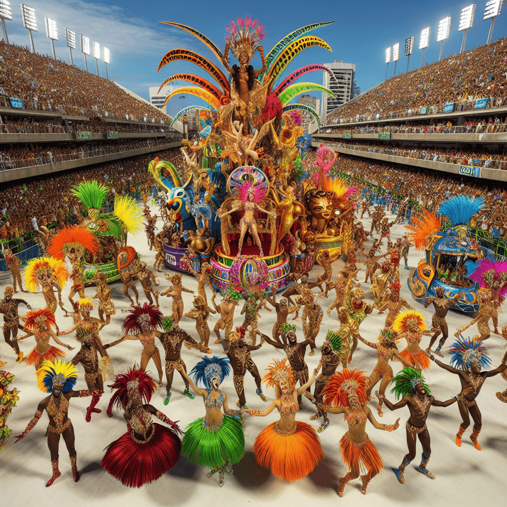 Karnival De Rio - Rio De Janeiro, Brazil Painting Number Kit