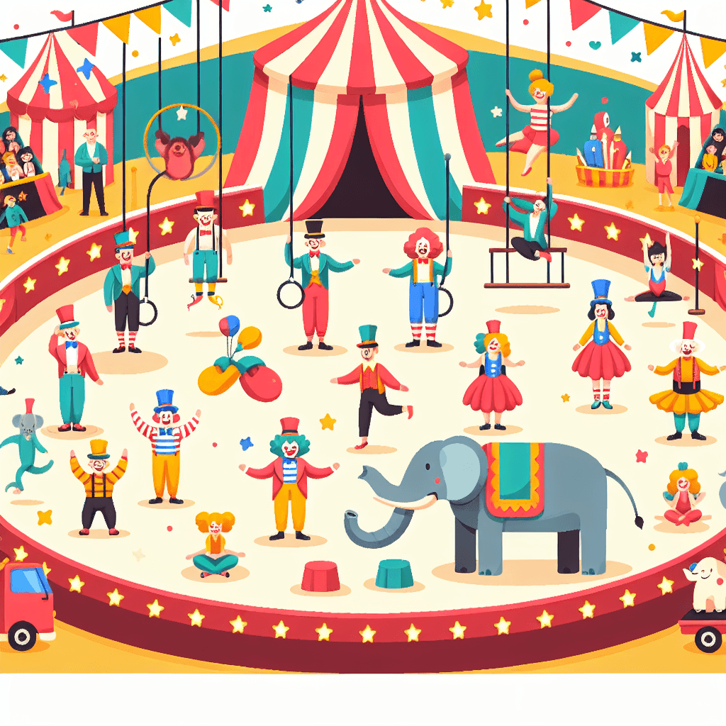 Circus Stars Show Numbered Painting Kits