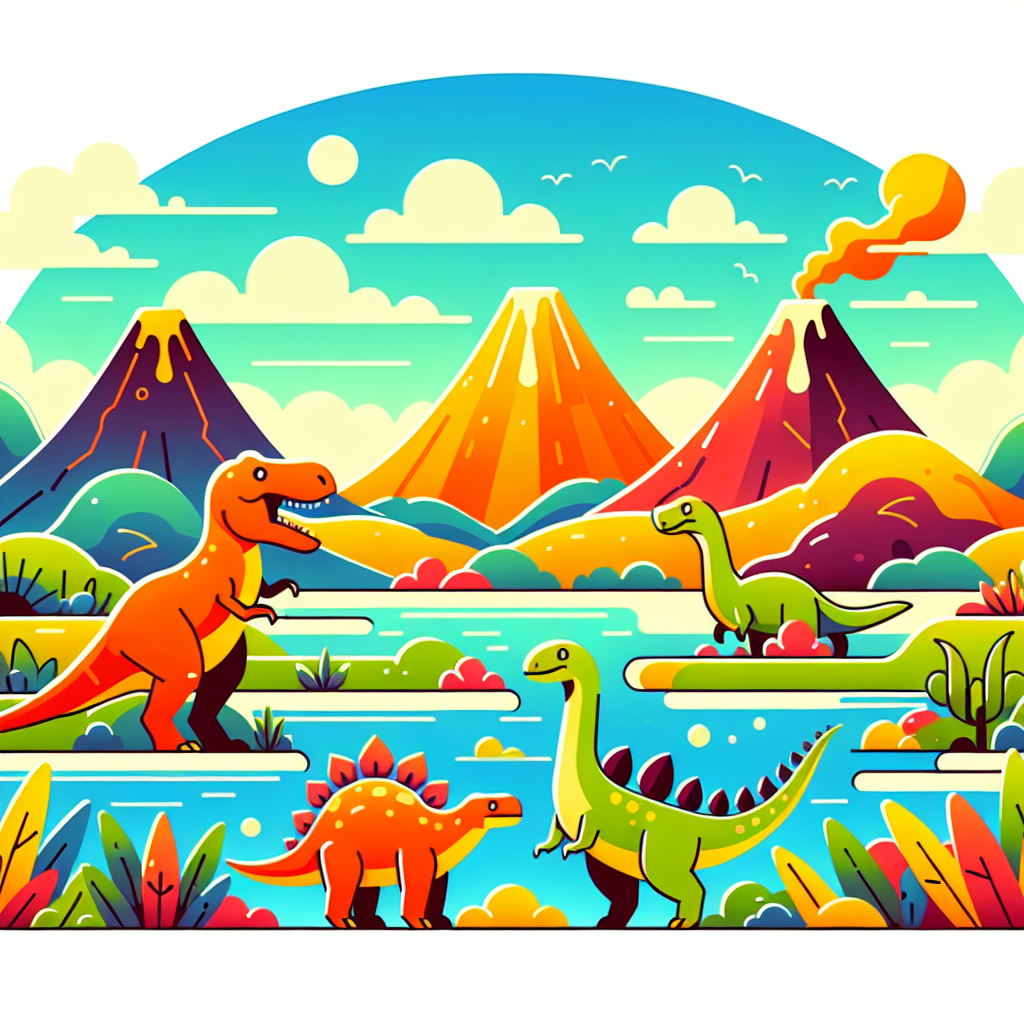 Mysterious Valley Of Dinosaurs Paint By Numbers