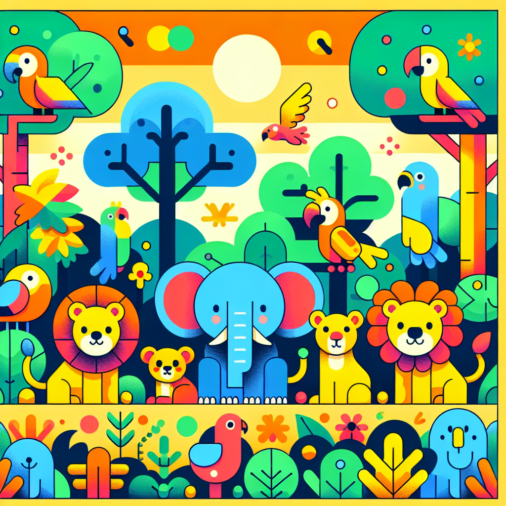 Fun Jungle Safari DIY Paint By Numbers