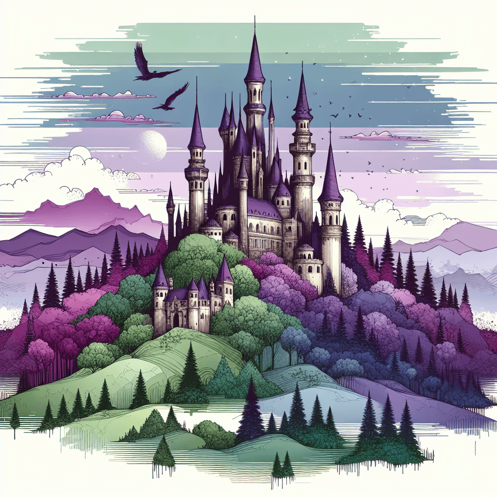 Enchanted Castle Views Paint By Numbers Art