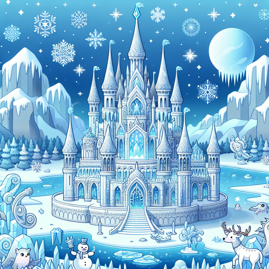 Ice Palace Adventure Painting By Numbers Kit
