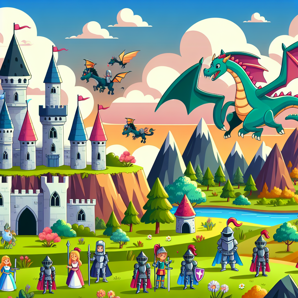 Fairytale Kingdom Adventures Paint By Color