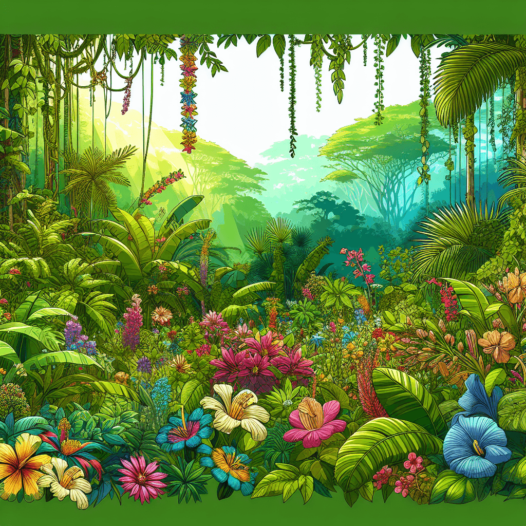 Vibrant Rainforest Hues Paint By Numbers Kits