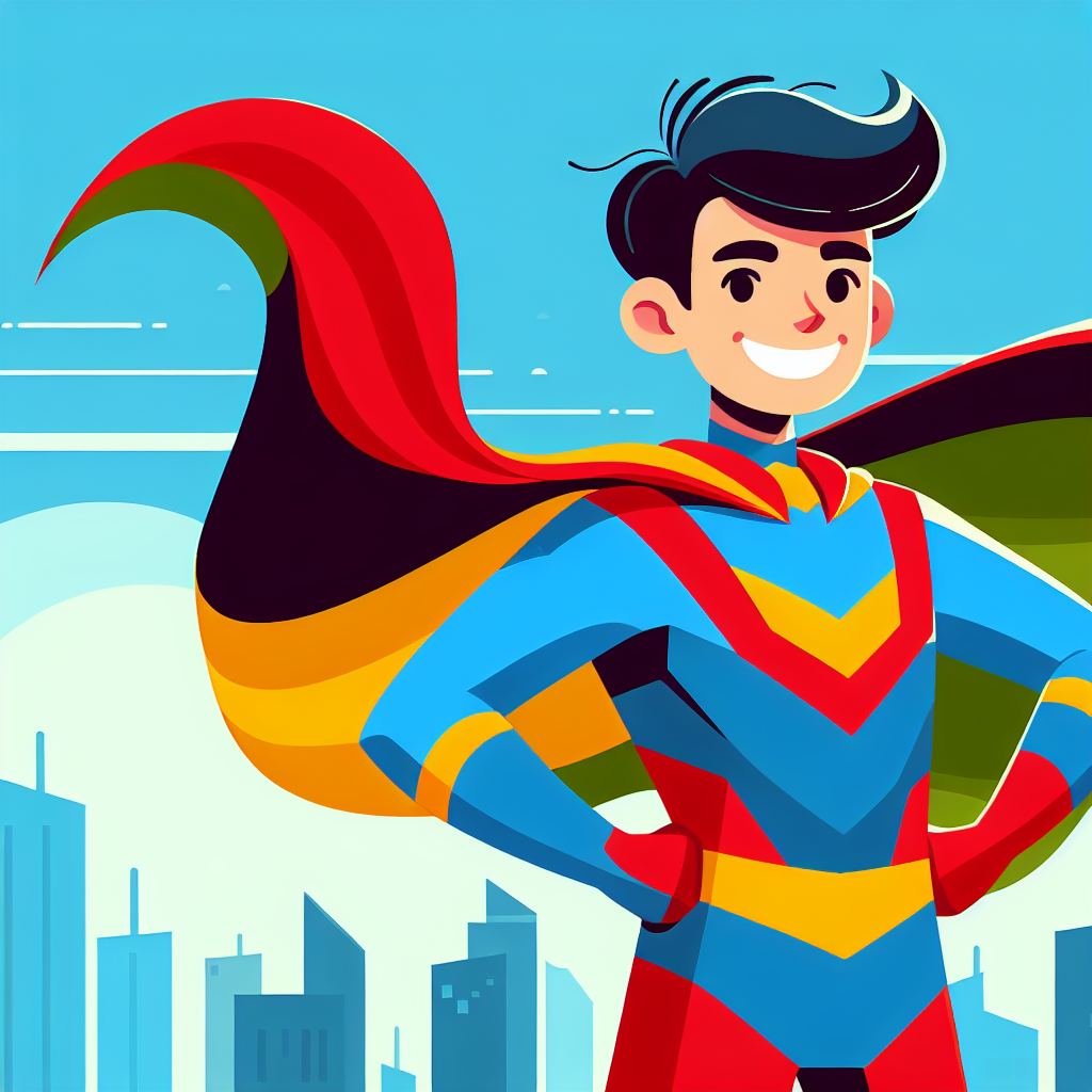 Brave Superhero Painting Number Kit
