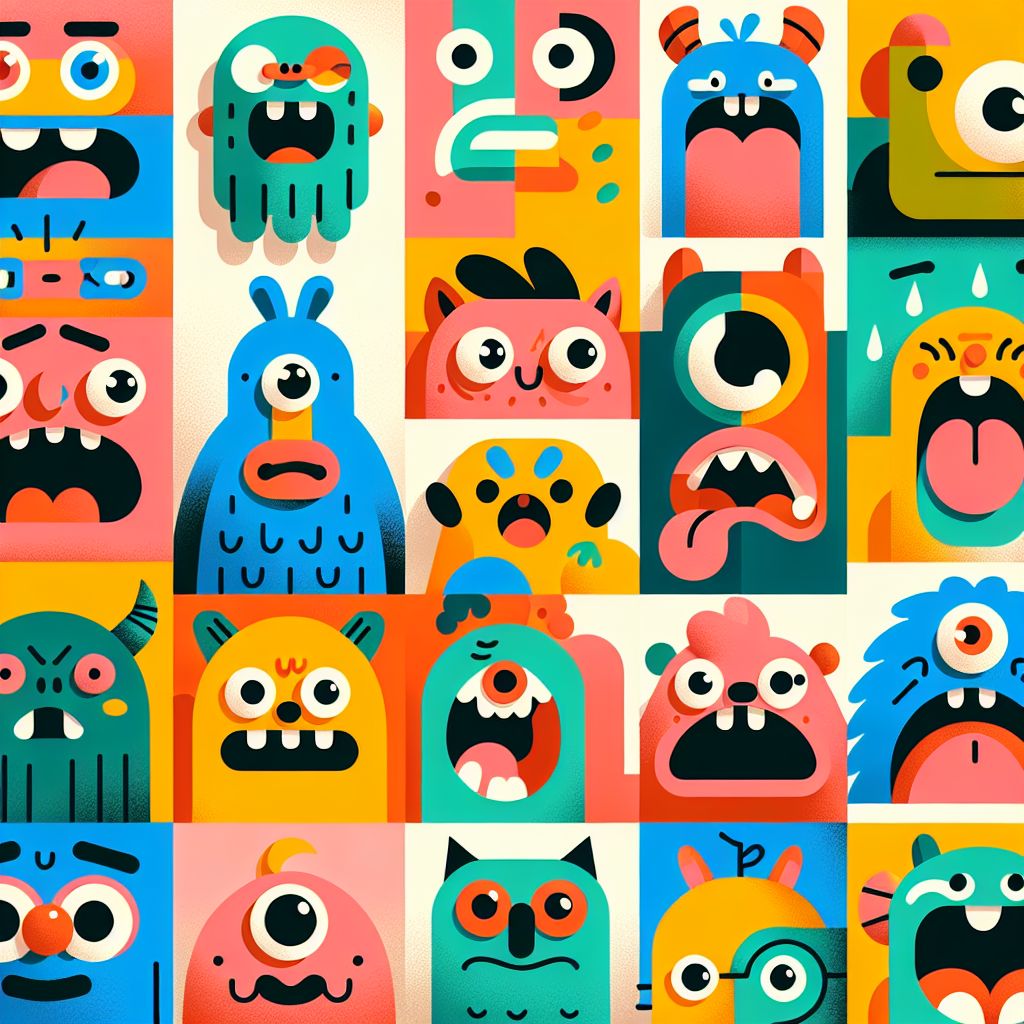 Funny Faces Number Painting