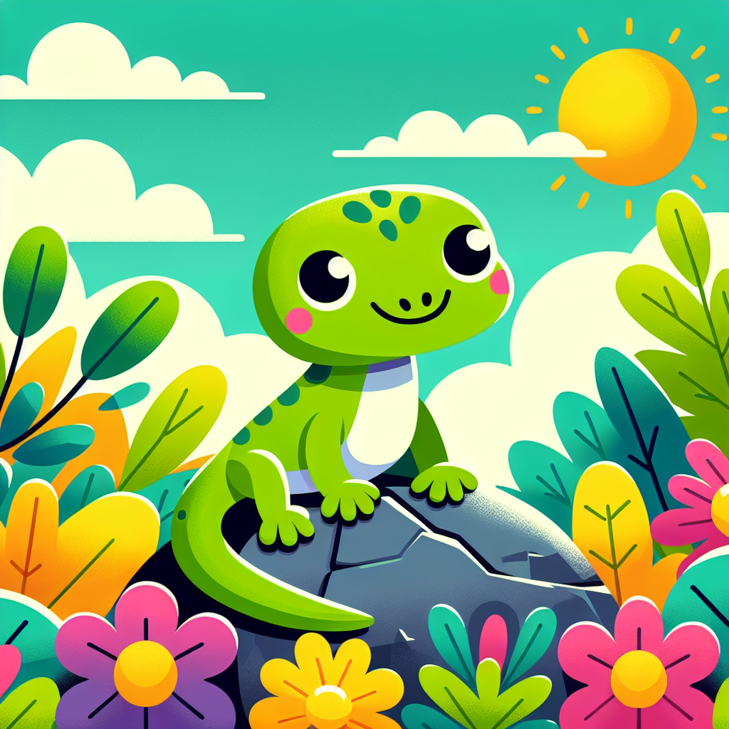 Giggles The Gecko DIY Paint By Numbers