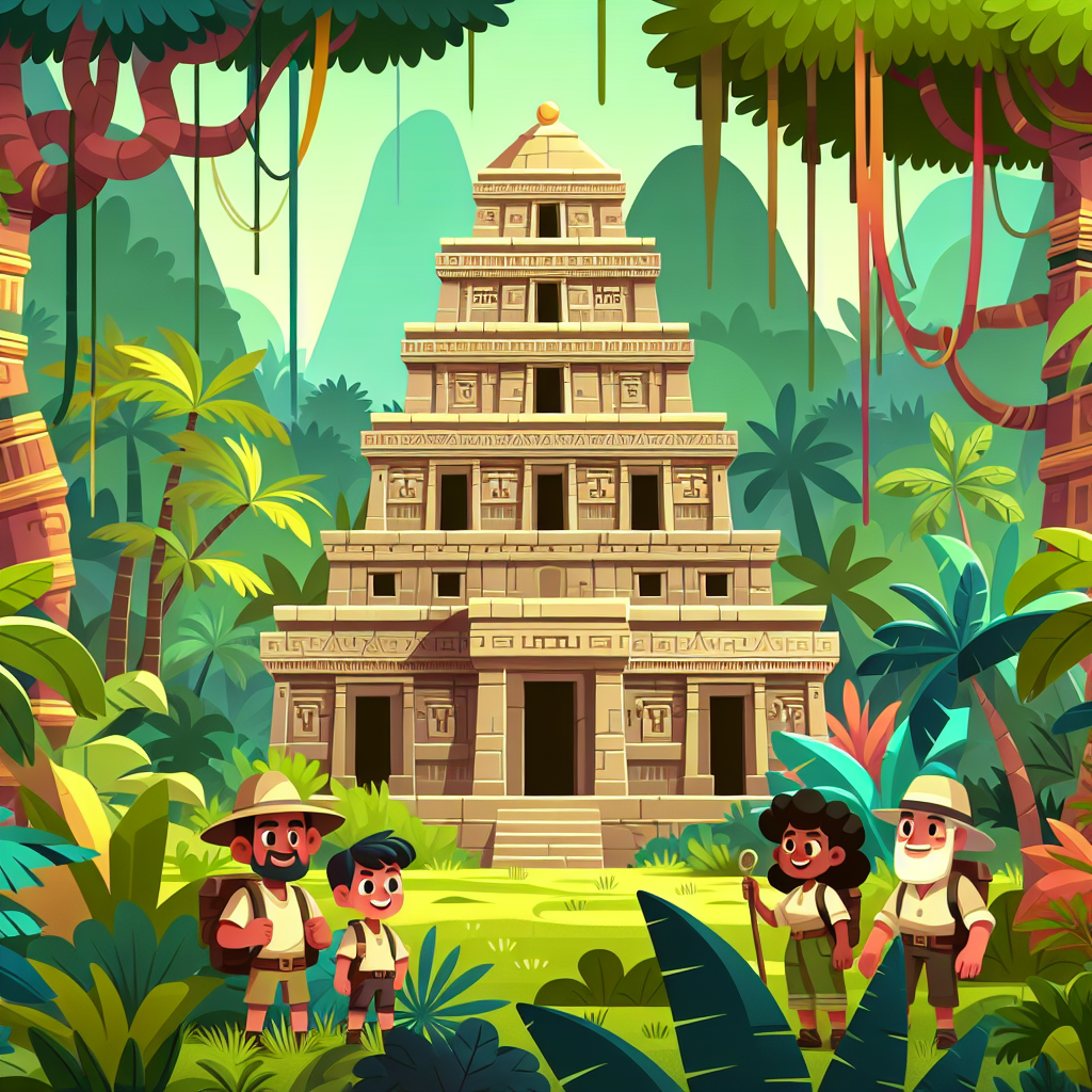 Mysterious Jungle Temple Paint By Color