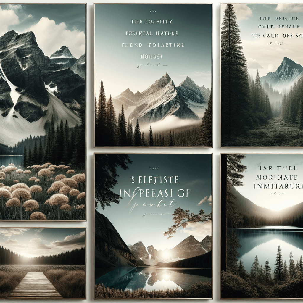 Inspirational Nature Quotes DIY Paint By Numbers
