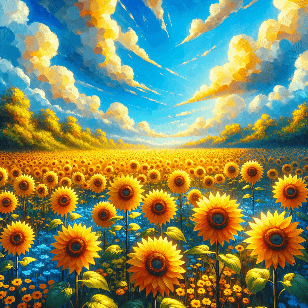 Sunflower Meadow Paint By Numbers Kits