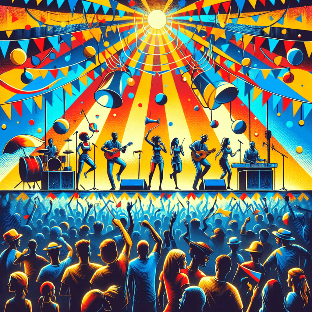 Colorful Music Festival Painting Number Kit
