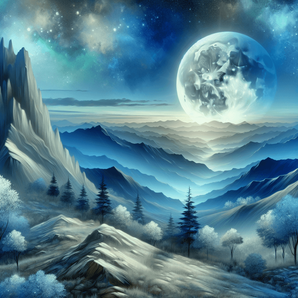 Lunar Mountain Adventure Number Painting