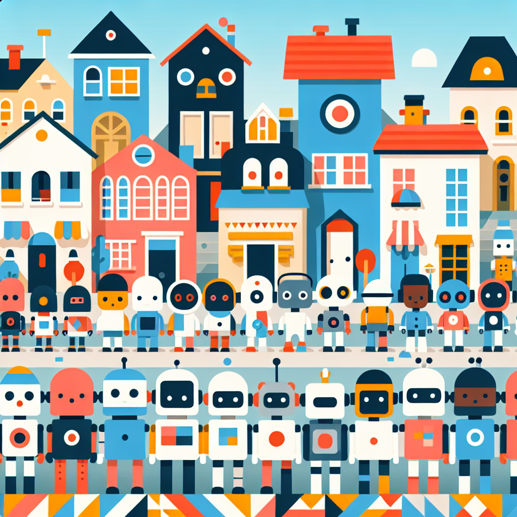 Robot Town Numbered Painting Kits