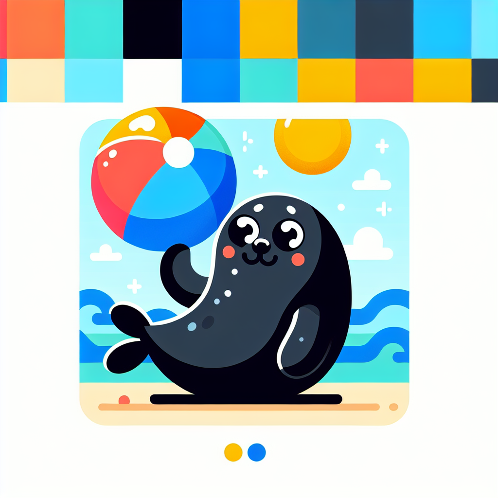 Giggles The Seal Paint By Color