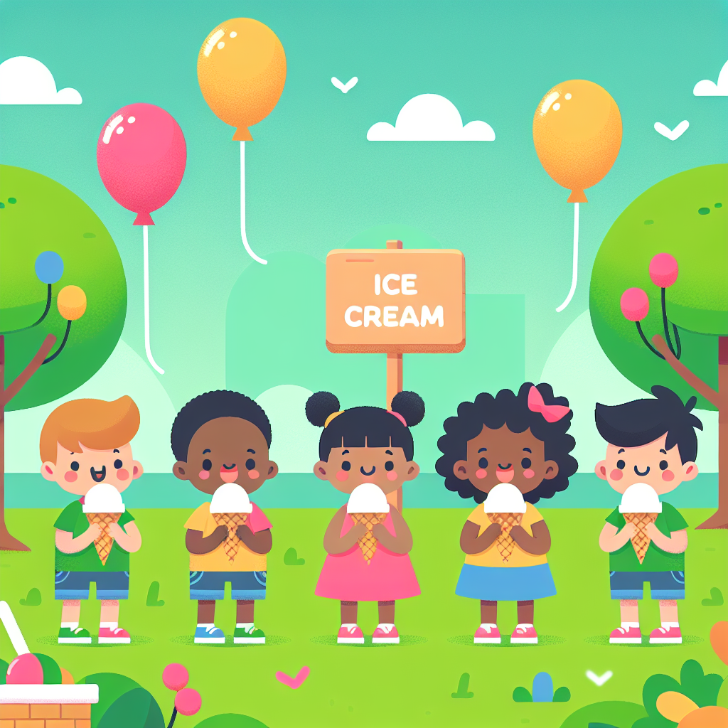 Jolly Ice Cream Fiesta Paint By Numbers Art