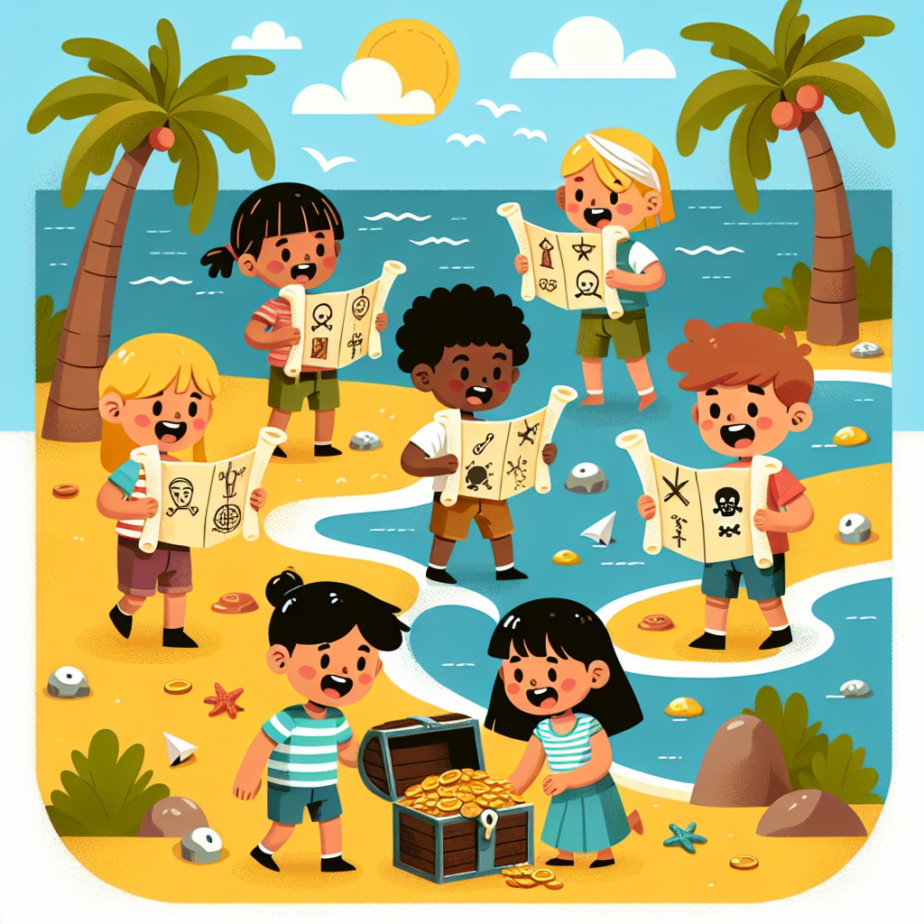 Coastal Treasure Hunt Painting Number Kit
