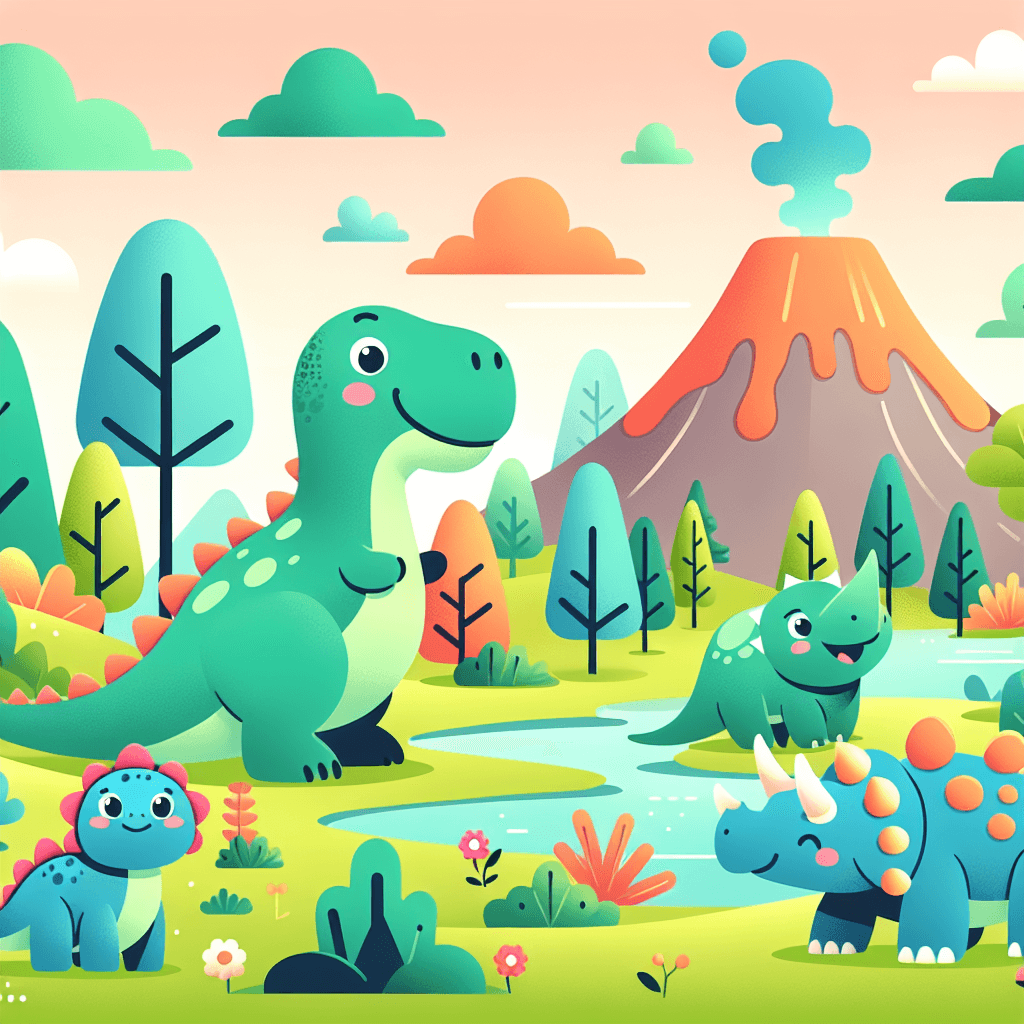 Adventure In Dino World Paint By Color