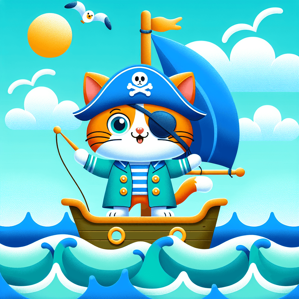 Adventure With Captain Cat Paint By Numbers Art