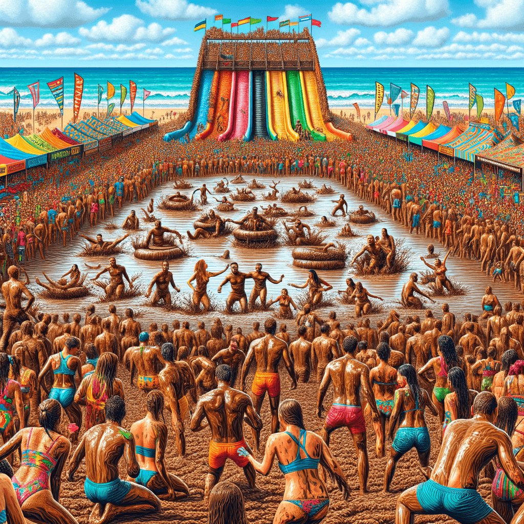 The Boryeong Mud Festival - South Korea Painting Number Kit
