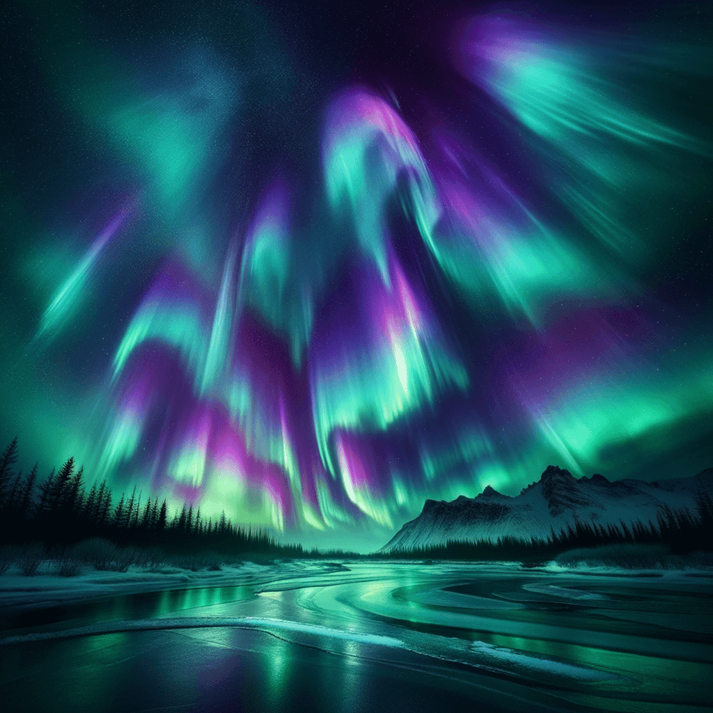 Aurora Skies Magic Paint By Numbers Art