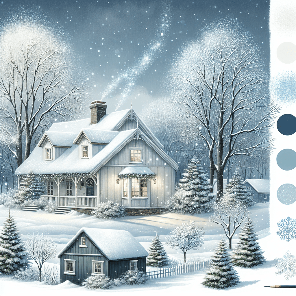 Winter Cottage Harmony Paint By Numbers