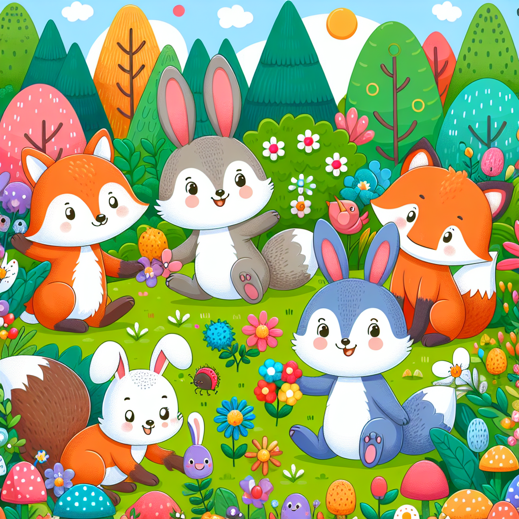 Cuddly Woodland Adventure Numbered Painting Kits