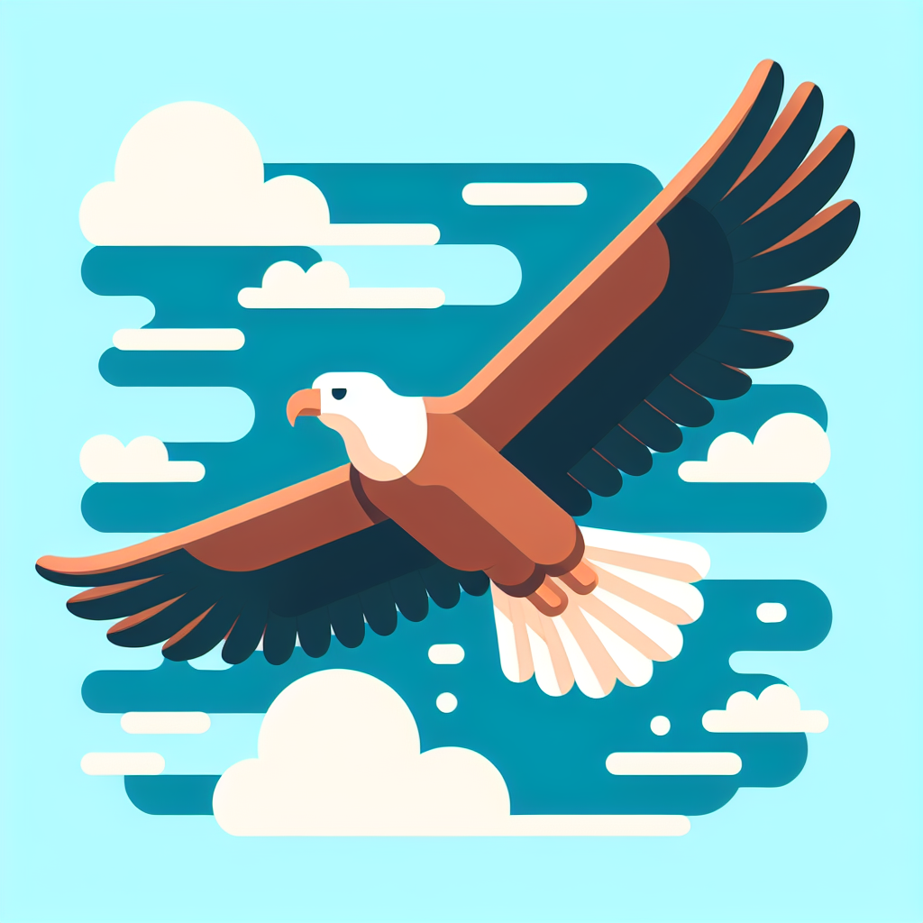 Elegant Eagle Soar Painting Number Kit