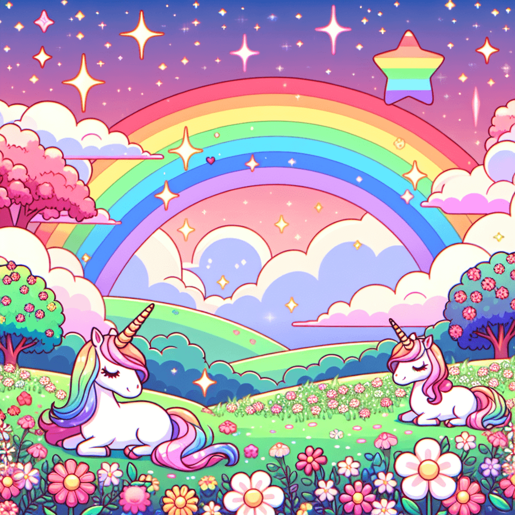 Enchanted Unicorn Fields Paint By Number
