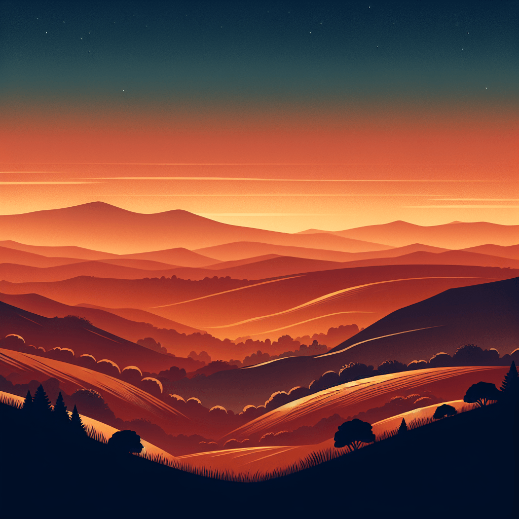 Amber Dusk Harmony Paint By Number